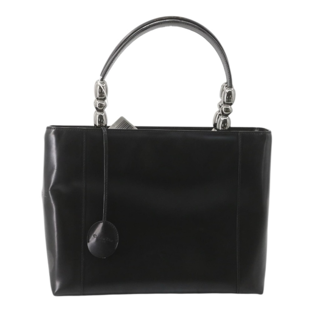 Christian Dior Black Patent Leather Shoulder Bag – Silver Hardware